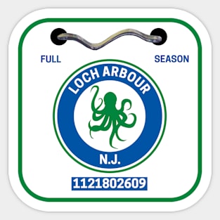 Loch Arbour New Jersey Beach Badge Sticker